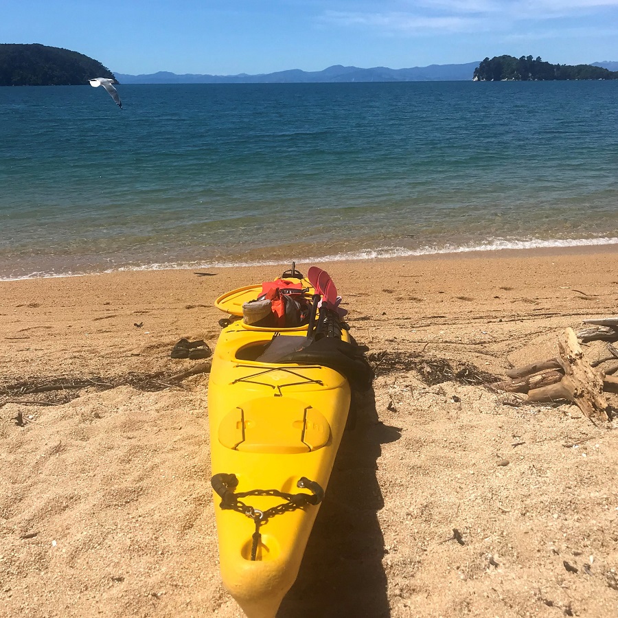 kayak on a beach