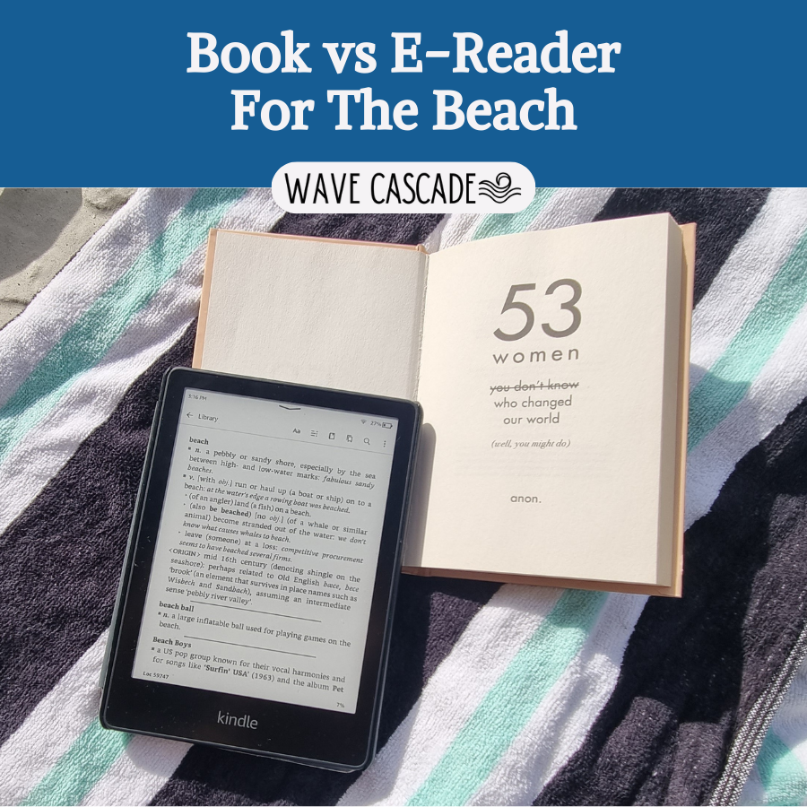 book vs ereader for the beach